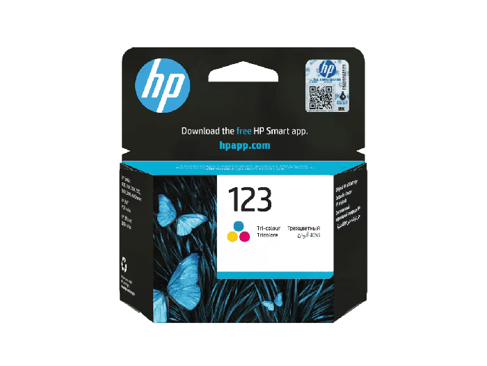 HP 123 Tri-color Original Ink Cartridge (F6V16AE)