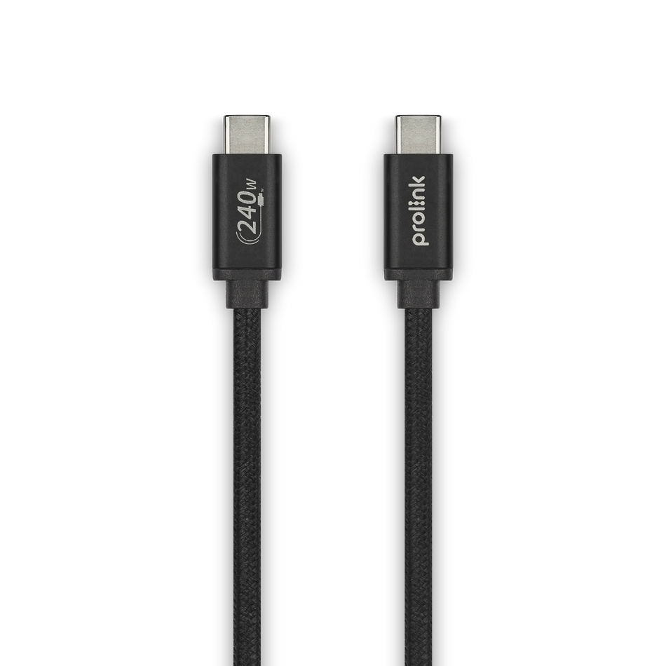 Prolink 240W USB4 Gen 3 Type-C to C 5A Cable, Black
