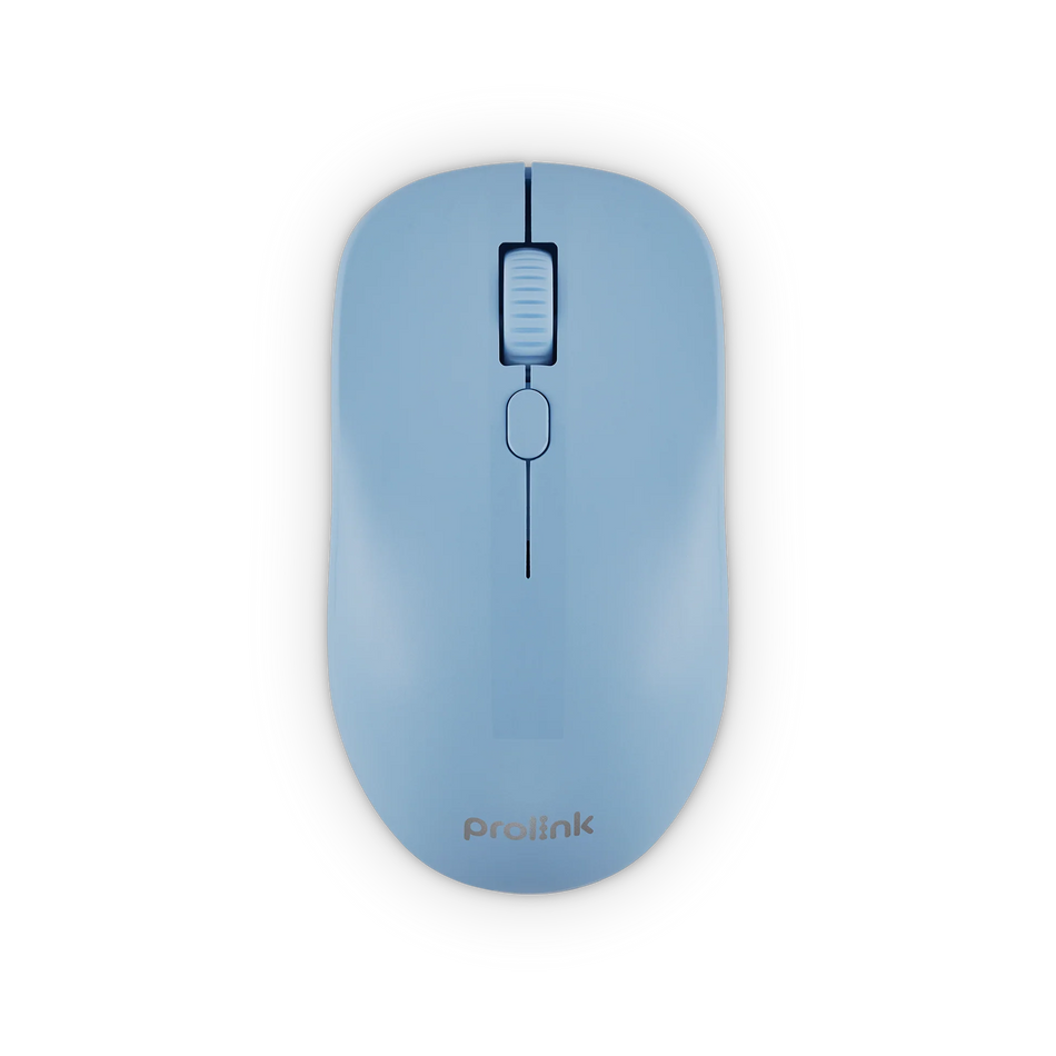 Prolink GM-2003 2.4GHZ Wireless Mouse 4-Button, 1600DPI, Standard size, Blue