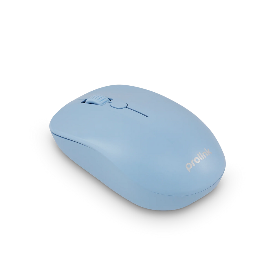 Prolink GM-2003 2.4GHZ Wireless Mouse 4-Button, 1600DPI, Standard size, Blue