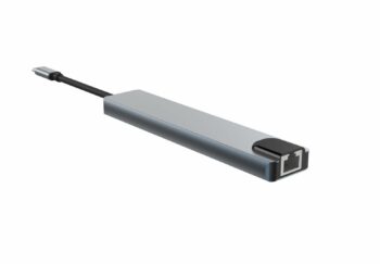 Green Lion 12-in-1 4K HDMI Ethernet USB-C Hub - Gray
