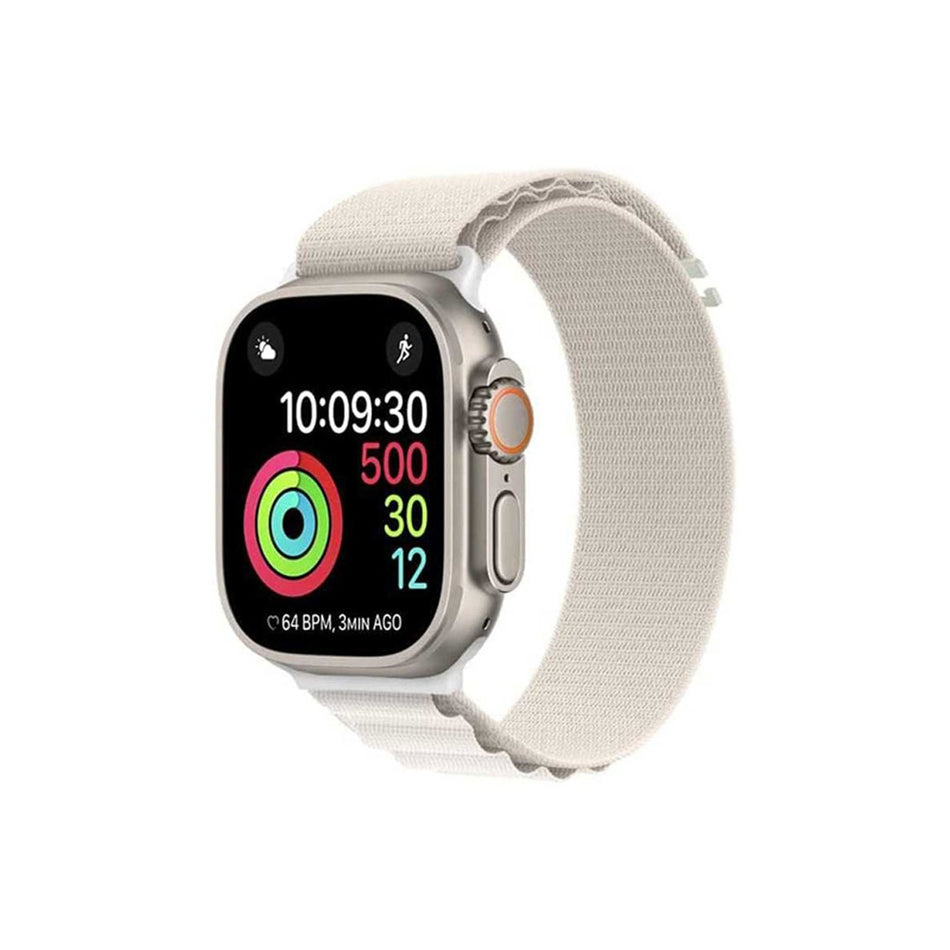Green Lion Alpine Loop Nylon Strap 42/44/45/49MM Black/White,