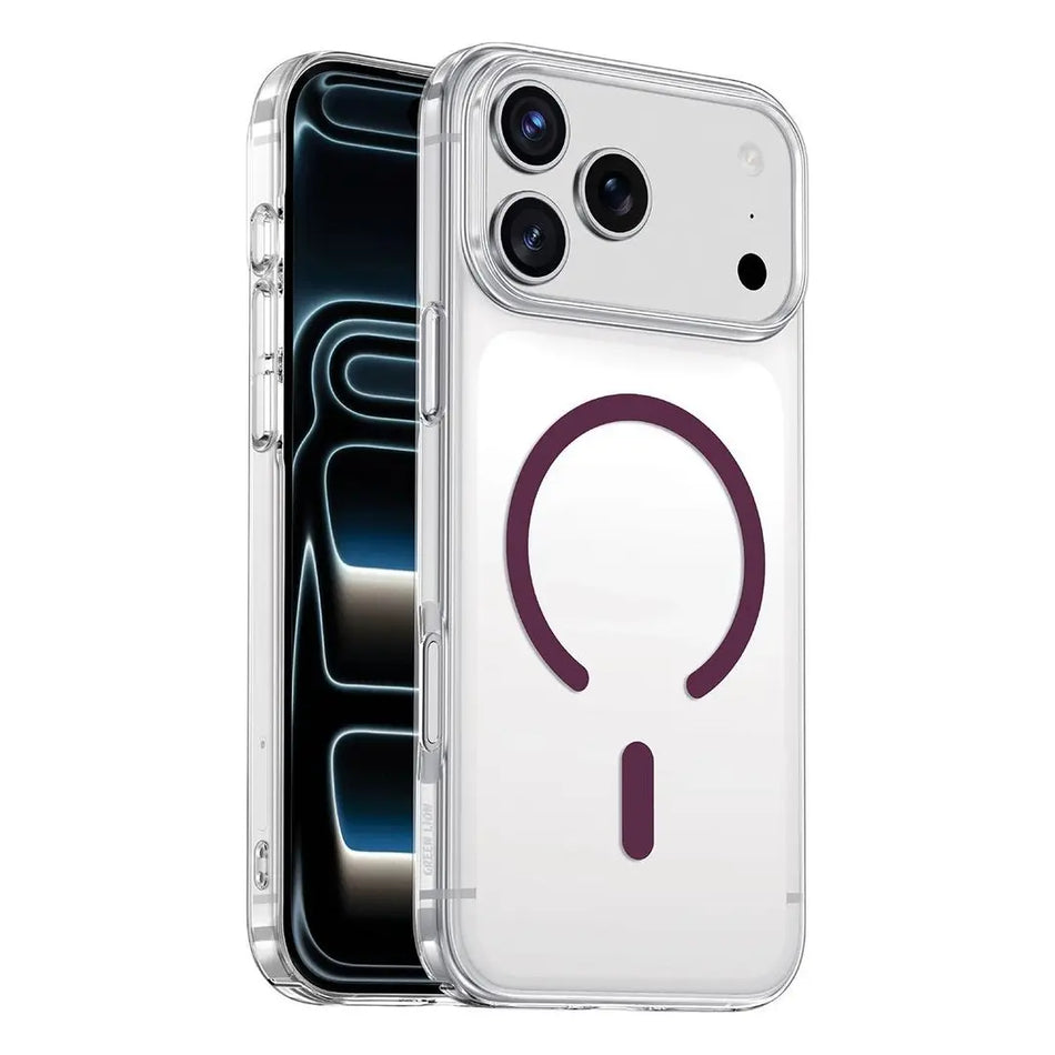Green Lion Coral Delgado MagSafe Case For iPhone 18 Pro Max - Burgundy