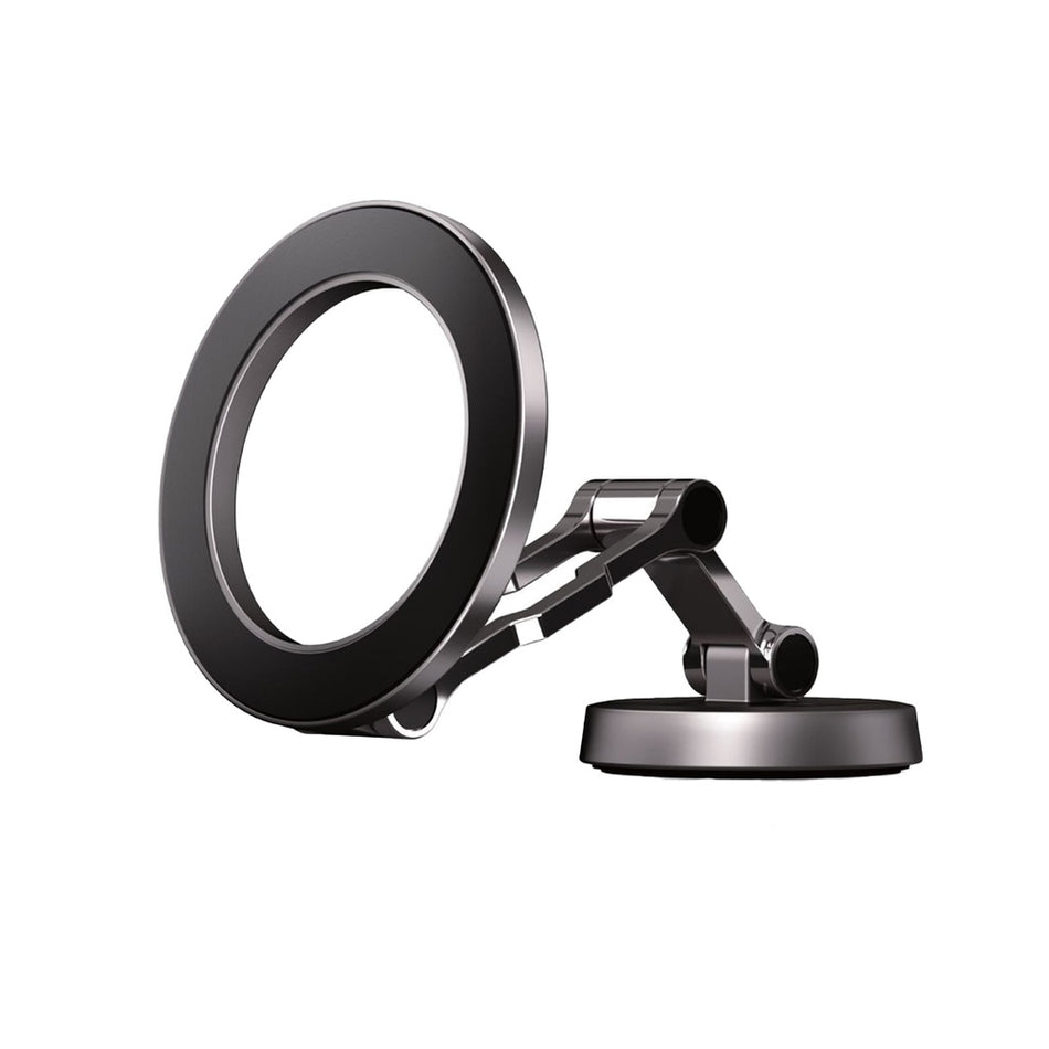 Green Lion MagSnap Car Phone Holder, Strong Magnetic Hold, 360-Degree Rotation, Dashboard & Air Vent Mount, Universal Smartphone Compatibility (Grey)