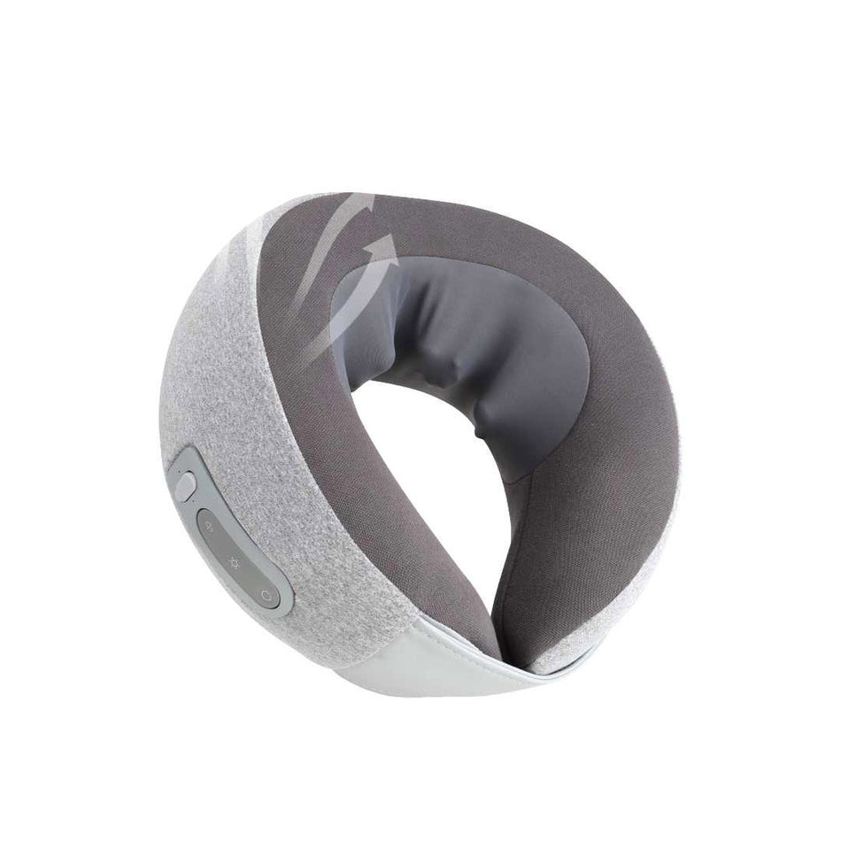 Green Lion Neck Massager 5W | Intelligent Ergonomic Cervical Pulse Massager for Neck and Shoulder Relaxation - Grey Edition (GNNECKMASSRGY)