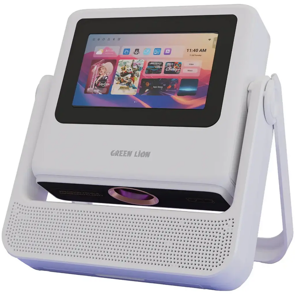 Green Lion Orion 2 Smart Projector Android 12, Touch Screen, 4K Support, Auto Focus - White