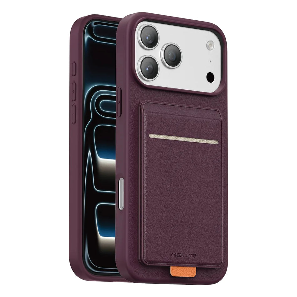 Green Lion Regal MagSafe Case For iPhone 18 Pro & Pro Max - (Burgundy / Light Blue / Black / Silver)