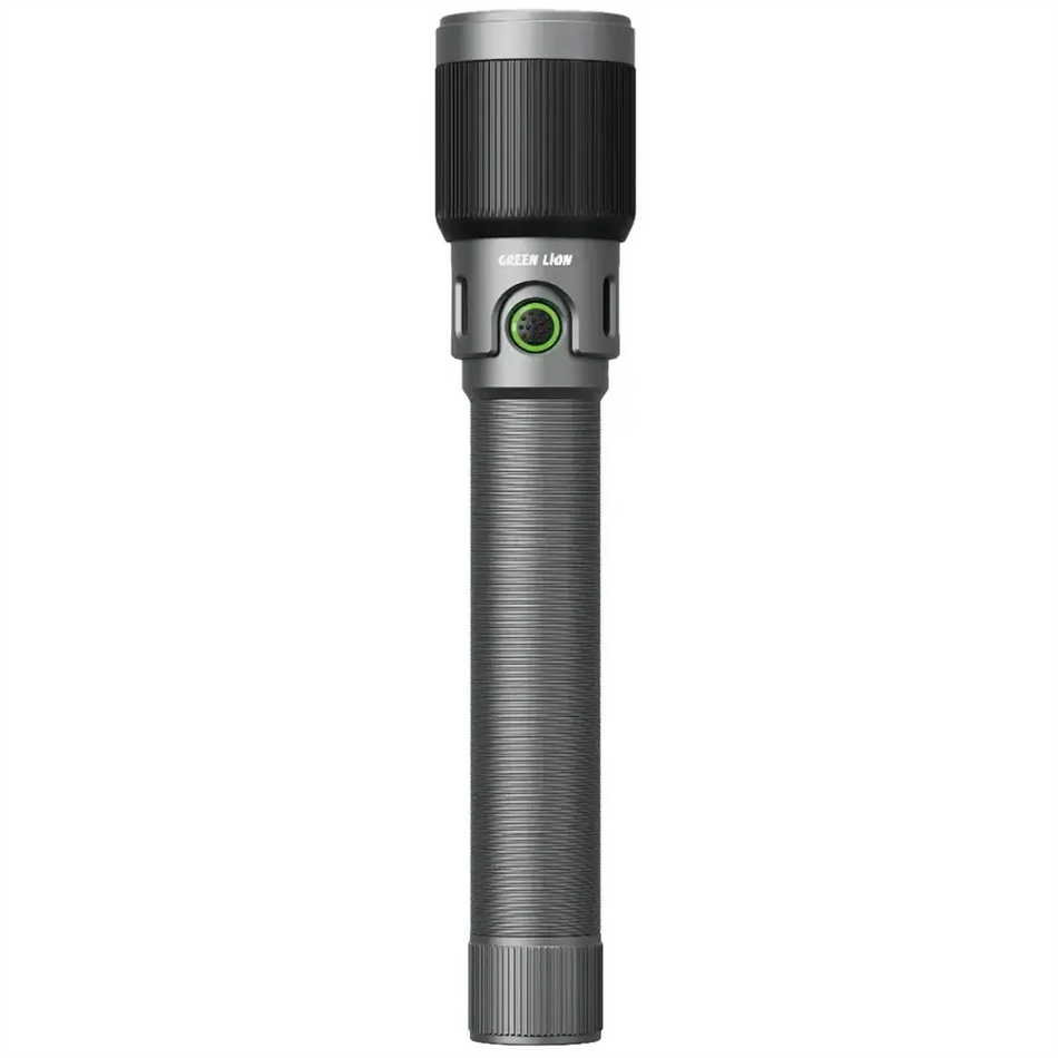 Green Lion Ranger Pro Portable LED Rechargeable Flashlight Torch - Gray