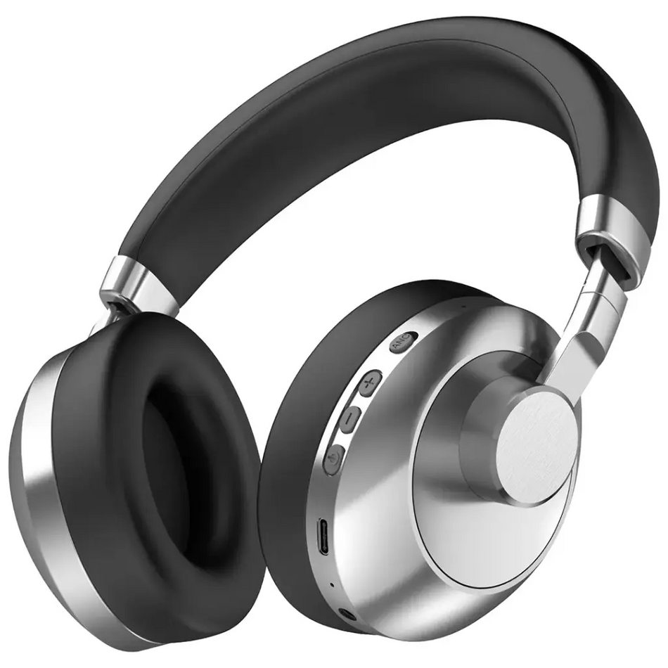 Green Lion Rhythm X50 ANC Wireless Headphone with 30dB Noise Cancellation & 50H Playtime - Black