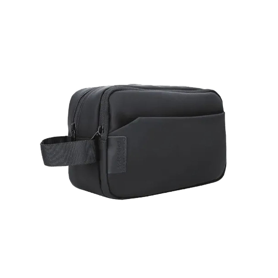 Green Lion Urban Travel Pouch, Multi-Compartment Tech Organizer, Water-Resistant Material, Portable Carrying Handle, Premium Travel & Business Pouch (Black)