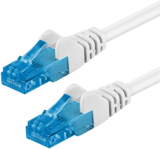 GOOBAY 59824. 1.0 m Cat.6a U/UTP network cable in white
