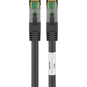 GOOBAY  Patch cable Cat. 8.1 S/FTP, 10m, black - 66726