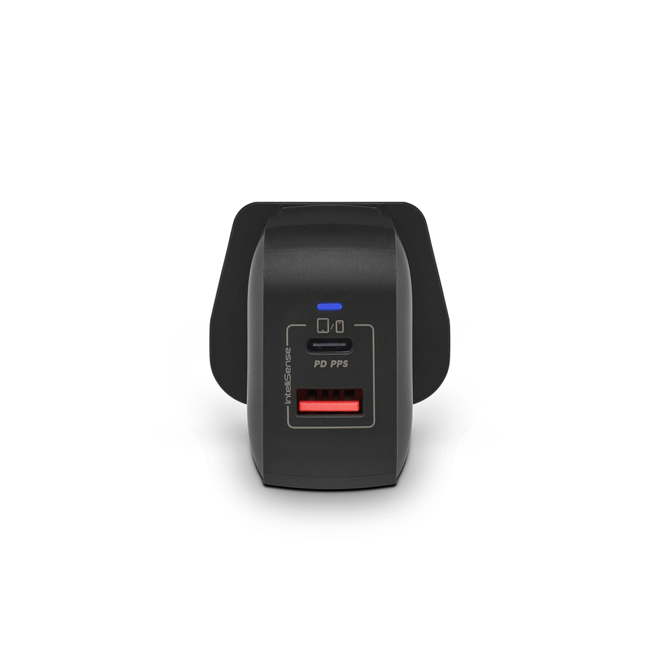 Prolink GT-23507 35W 2-Pos GaN PD Travel Wall Charger with Intellisense, 1 x USB-C, 1 x USB-A (UK/EU Plug)