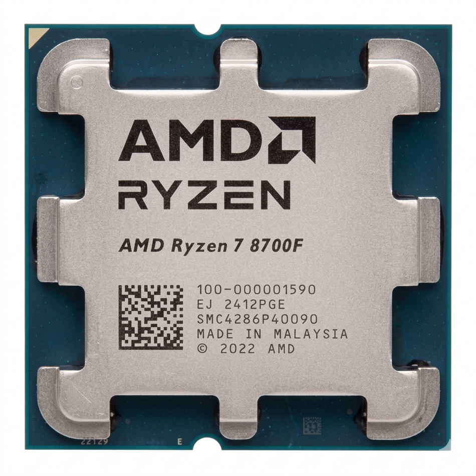 AMD Ryzen 7 8700F (4.1 Ghz) - Ryzen 7 8000 Series 8-Core/ 16-Threads, Socket AM5, 65W Processor (Tray Version) [100-100001590TRAY]