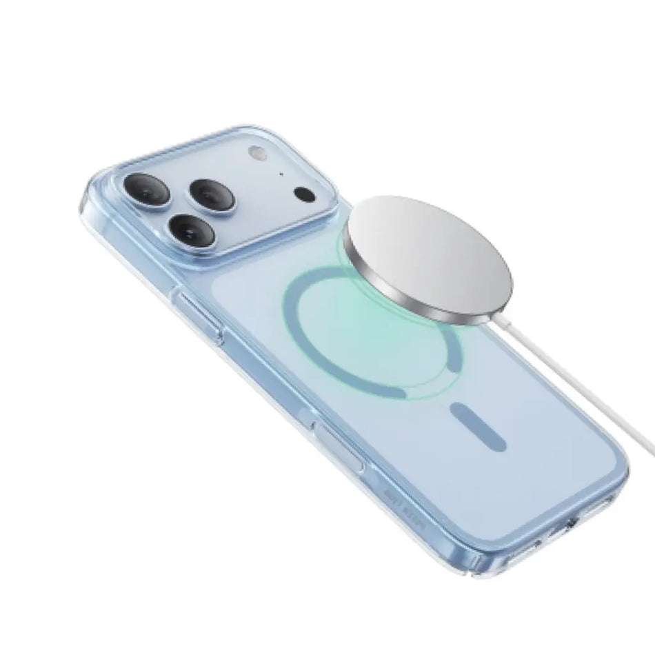 Green Lion Delgado PC Case for iPhone 18 Pro & Pro Max - (Burgundy / Clear / Glacier Blue)