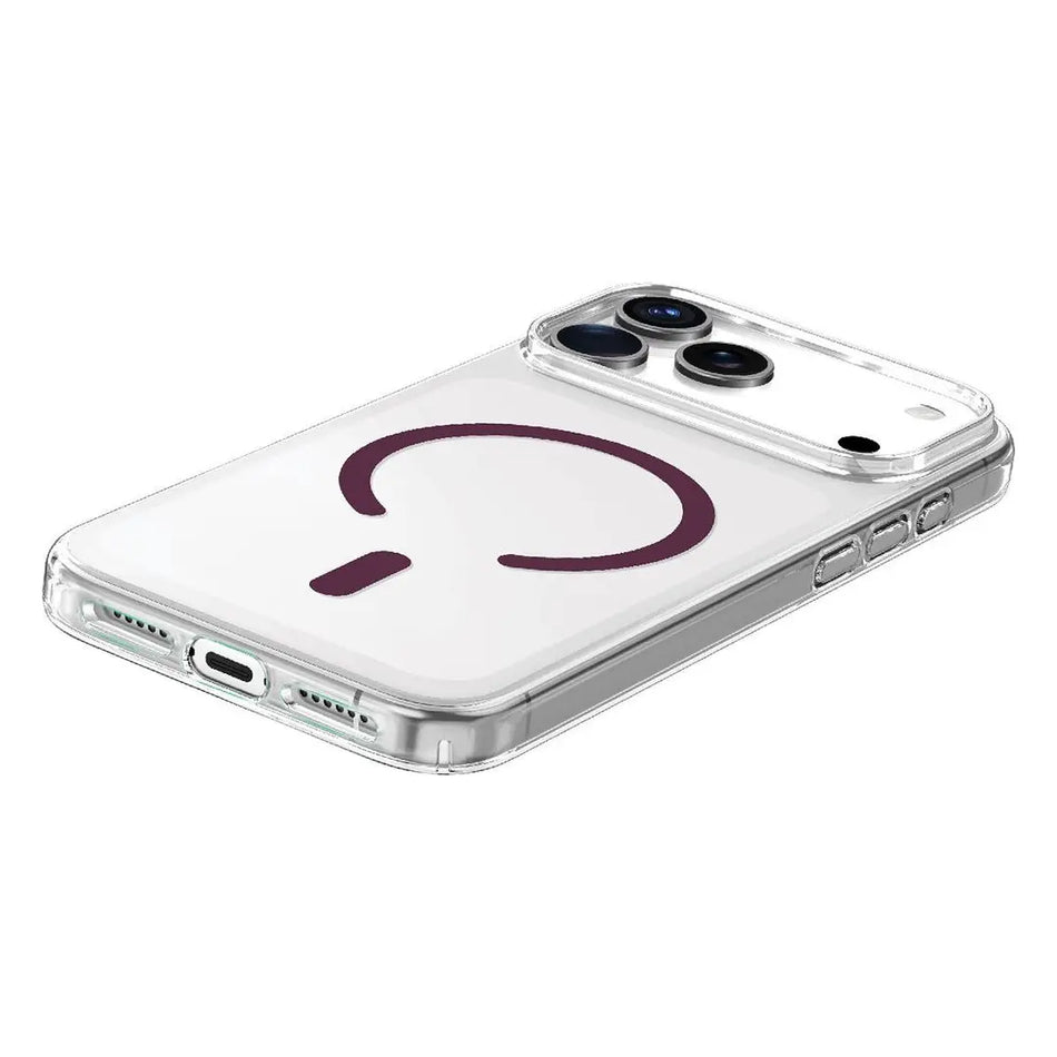 Green Lion Coral Delgado MagSafe Case For iPhone 18 Pro Max - Burgundy