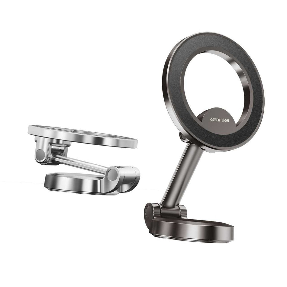 Green Lion Maghold 360 Flexible Magnetic Car Mount with Ball Joint Adjustment - Space Silver (GNMAGH360CMSL)