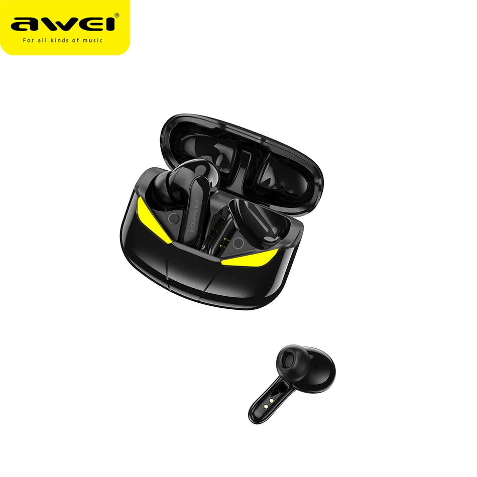 AWEI T35 Wireless Earbuds, Wireless Headphones with Big Bass Stereo Sound, 39 Hours Playtime, Lightweight in-Ear Fit, Bluetooth Earbuds IPX5 Waterproof Compatible with iPhone, Android, Laptops, TV