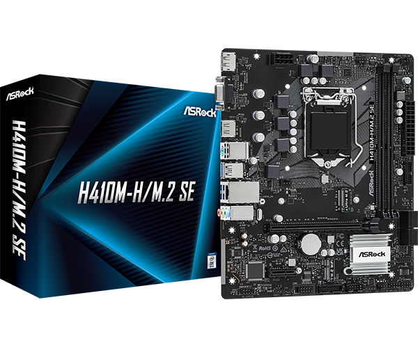 Asrock H410M-H/M.2 SE motherboard Intel H370 LGA 1200 (Socket H5) micro ATX