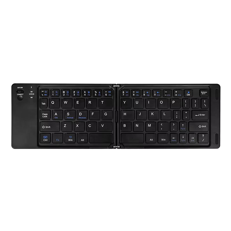 B028 Portable Folding Wireless Bluetooth Keyboard  for iPad Tablet Phone Laptop - Black