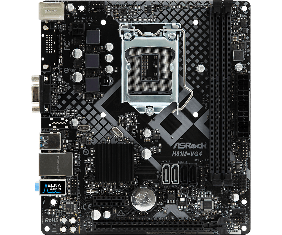ASROCK H81M-VG4 R4.0 Intel Socket 1150 Dual Channel DDR3 1600