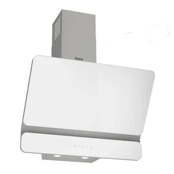 FERRE Elegance Series 60cm Decorative Wall-Mounted Cooker Hood | Premium Tempered Glass Extractor Fan with High-Velocity Extraction & Dual Washable Aluminum Filters (MOD-ELEGANCE-60-BLACK / WHITE)