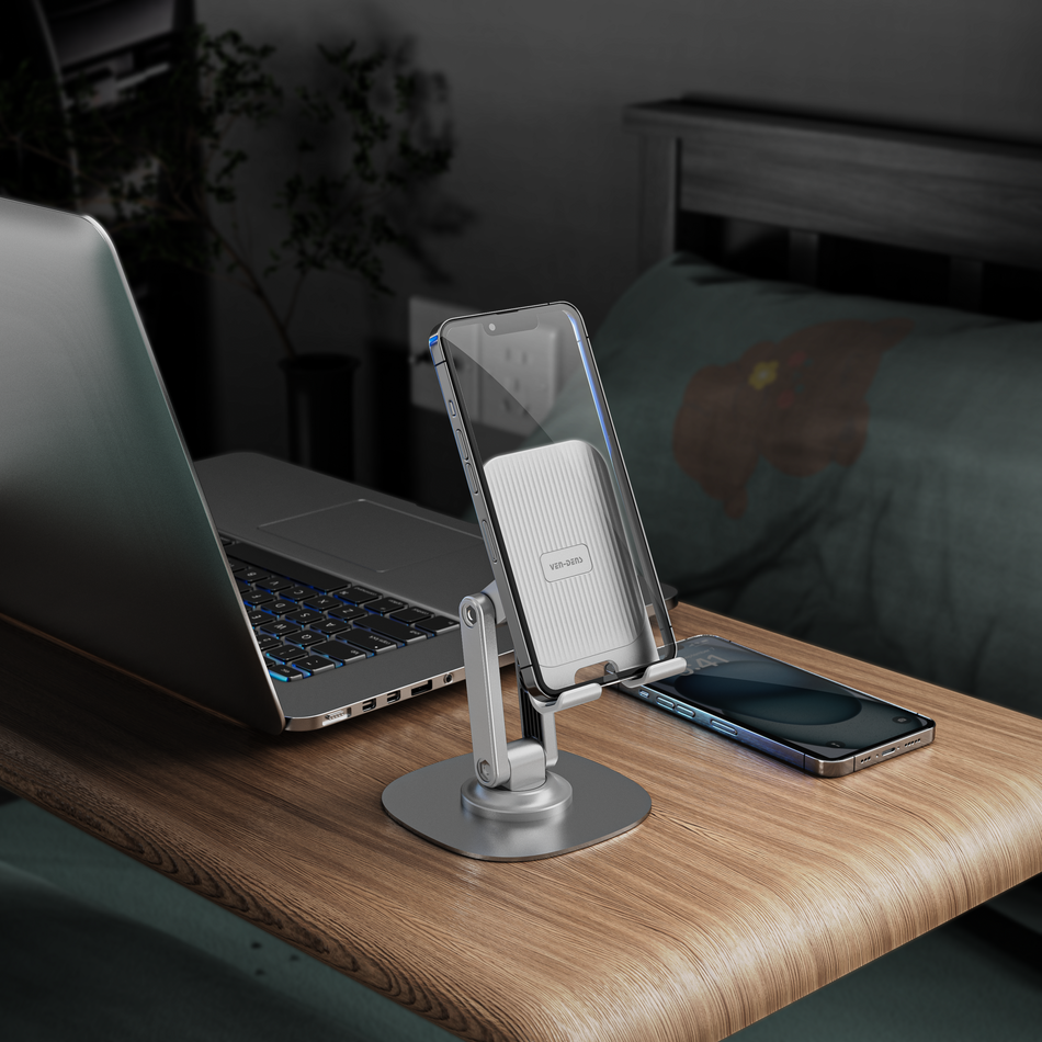 VEN-DENS VD-HD027 Rotatable Foldable Desk Phone Stand | Universal Desktop Tablet & Mobile Holder