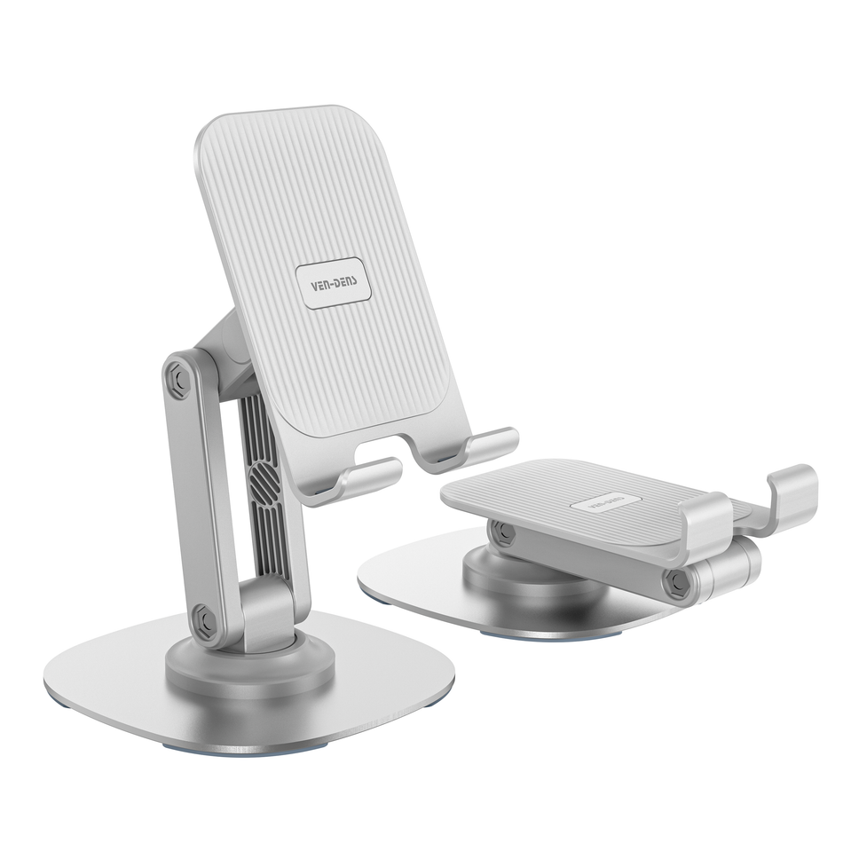 VEN-DENS VD-HD027 Rotatable Foldable Desk Phone Stand | Universal Desktop Tablet & Mobile Holder