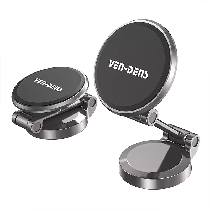 Ven-Dens VD-HD040 Magnetic 360-Degree Rotating Car Phone Holder | Compact Dashboard & Air Vent Magnetic Mount