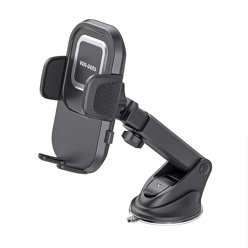 Ven-Dens VD-HD042 Universal Car Phone Holder | 360° Rotating Dashboard & Windscreen Mount