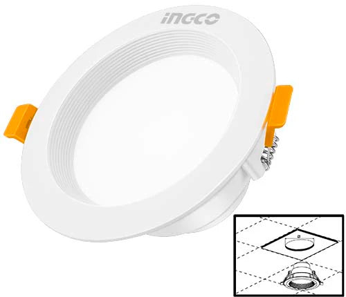 Ingco 8W LED Downlight (HDL105081) Recessed Ceiling Light for Energy-Efficient, High-Brightness Home, Office & Commercial Interior Lighting