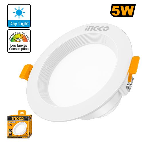 Ingco 5W LED Downlight (HDL88051) Recessed Ceiling Light for Energy-Efficient, High-Brightness Home, Office & Commercial Interior Lighting