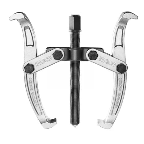 INGCO 3" (75mm) Two-Jaw Gear Puller – Drop-Forged Chrome Vanadium Steel, Reversible Jaws, and Fine-Thread Forged Central Screw (HGP08023)