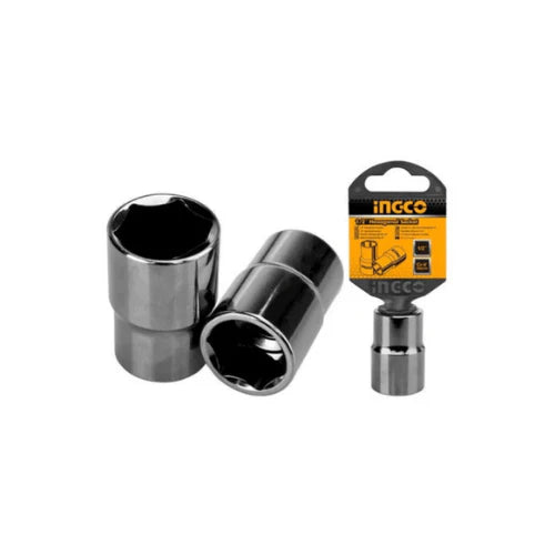 Ingco 32mm Hexagonal Socket (HHAST12321) 1/2" Drive 6-Point Metric Socket for High-Torque Mechanical, Maintenance & Automotive Applications