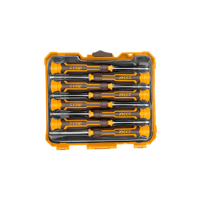 Ingco 8-Piece Precision Screwdriver Bits Set (HKSD0818) Premium Industrial Grade Micro Repair Screwdriver Kit for Electronics, Smartphones, and Fine Mechanical Repairs