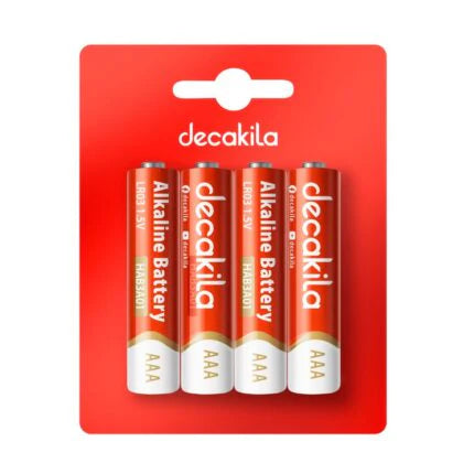 DECAKILA AAA 1.5V Alkaline Batteries 4-Pack (HMHT016P) – Long-Lasting Power