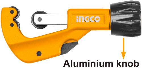 Ingco 3mm to 32mm Professional Pipe Cutter | Premium Zinc Alloy Tube Slicer with High-Grade Gcr15 Blade & Aluminum Knob for Copper, Aluminum & PVC (HPC0232)