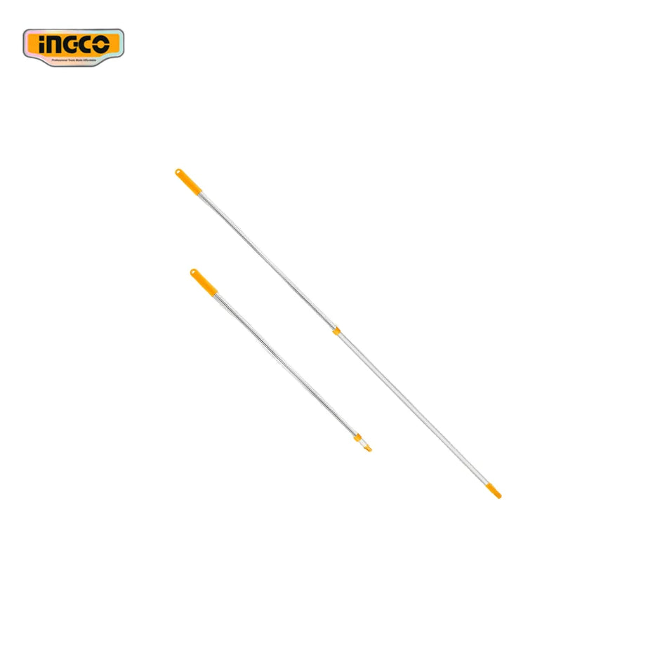 INGCO 1.1m to 2.0m Aluminum Telescopic Extension Pole – 2-Section Adjustable Extension Shaft with Threaded Screw Mount & Push-In Insert Connection (HRCEP0201)