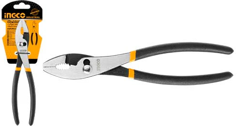 Ingco 10" Industrial Slip Joint Pliers | 250mm Heavy-Duty Forged Carbon Steel Adjustable Plumber Wrench with Non-Slip Grip (HSPJP02250)