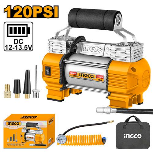 INGCO 12V Heavy Duty Heavy Duty Car Air Compressor 120PSI | Portable Auto Tyre Inflator – AAC2508