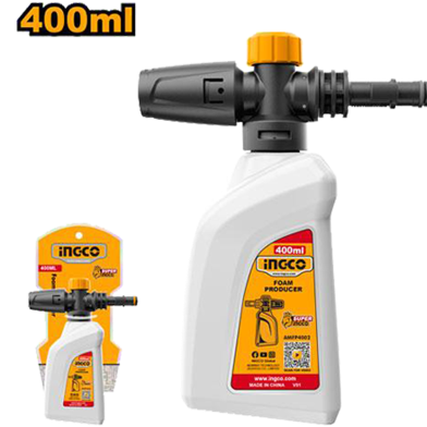 Ingco Pressure Washer Foam Producer | 400ml Adjustable Detergent Snow Foam Lance Attachment (AMFP4002)
