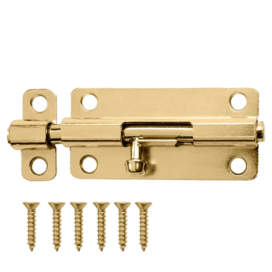 Ingco 2" Iron Tower Bolt | Spring-Loaded Barrel Bolt Latch for Gates and Doors (HTB102)