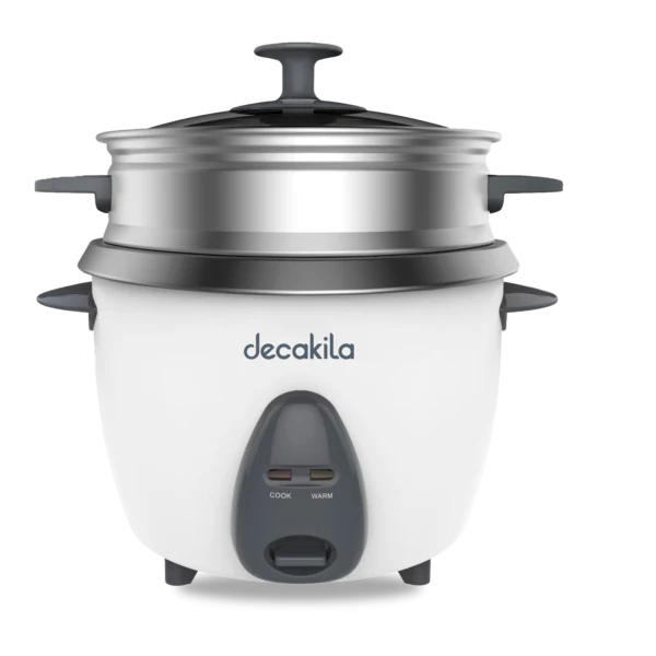 Decakila 1.8L Automatic Rice Cooker | Non-Stick Inner Pot with Keep-Warm Function, 700W (KEER034W)