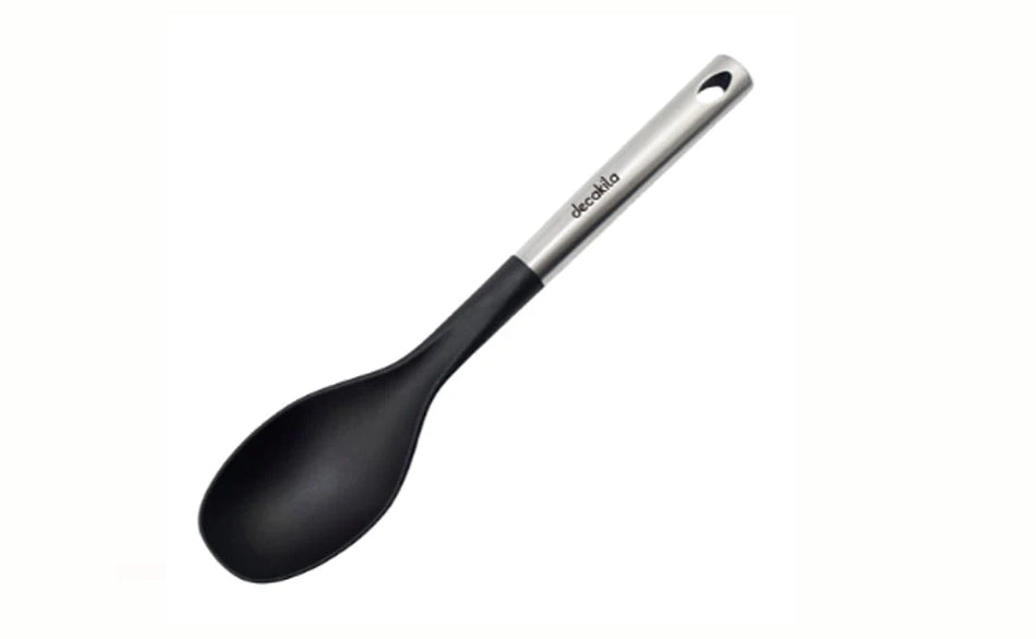 Decakila Premium Solid Spoon | Heat-Resistant Non-Stick Safe Cooking and Serving Utensil (KMTT044B)