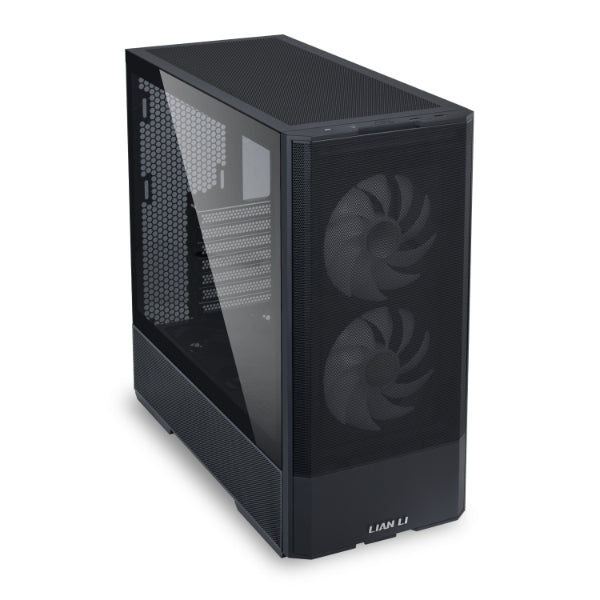 LIAN LI LANCOOL 207 Compact ATX RGB Gaming Computer Case, Airflow Optimized Mesh Panels Tower Chassis w/ 2x140mm ARGB,2x120mm PWM Fans Pre-Installed, USB Type-C Port, Tempered Glass Side Panel (Black)