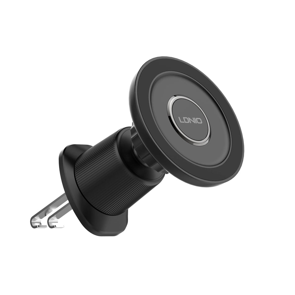 LDNIO MA22 | Universal Strong Magnetic Air Vent Car Phone Holder (Silver Edition) | 360° Rotate Auto-Lock Compact Bracket