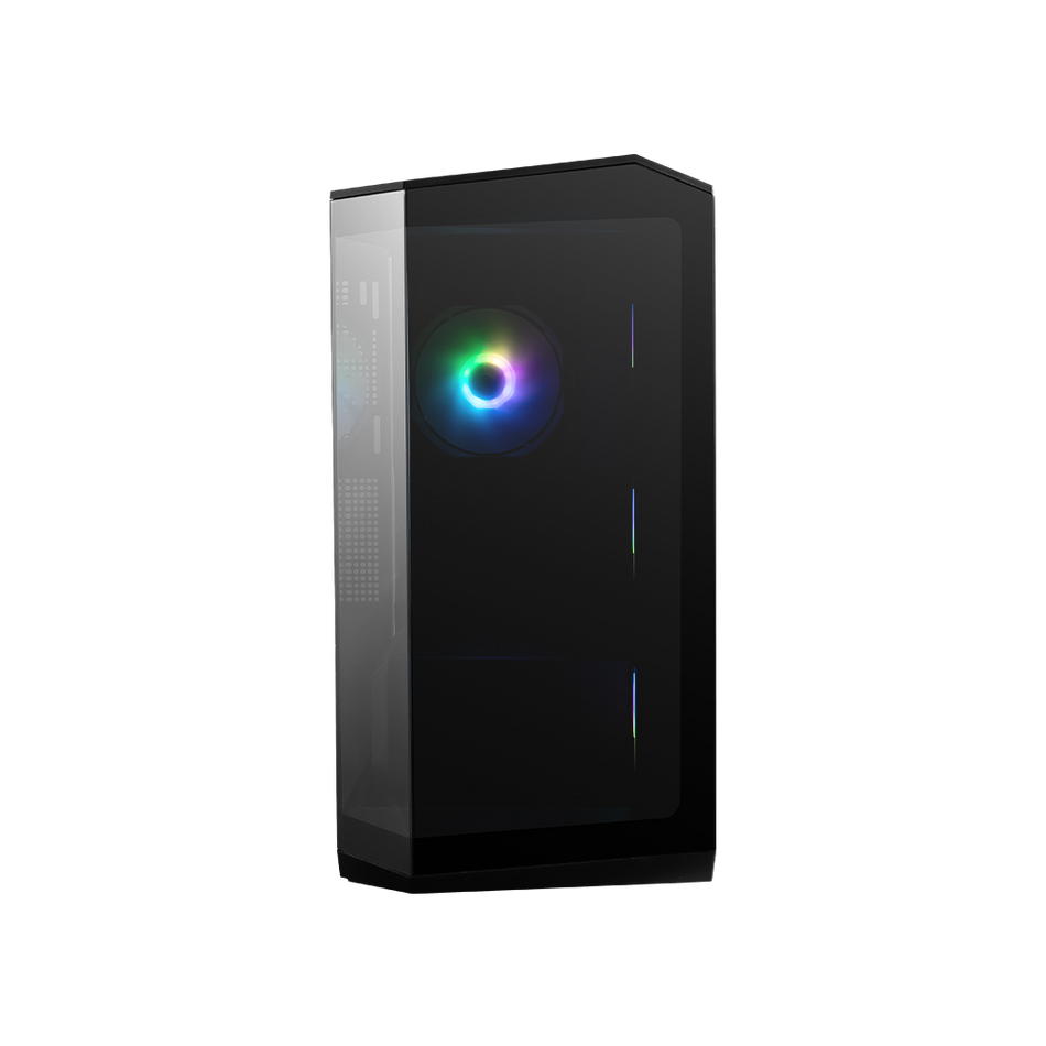 MSI MAG PANO 100R PZ - Premium Mid-Tower Gaming PC Case - Tempered Glass Side Panel - 4X ARGB 120mm Fans - Liquid Cooling Support up to 360mm Radiator