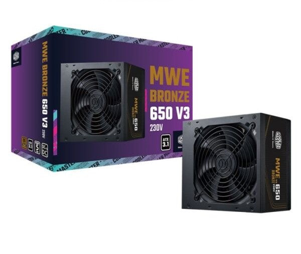 Cooler Master MWE Gold V3 ATX 3.1 Non-Modular 650W Power Supply