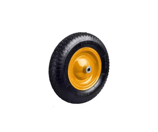 Ingco 4.10/3.50-4 Solid Wheel (HHWEL410D) Puncture-Proof Heavy-Duty Replacement Tire for Wheelbarrows, Hand Trucks & Utility Carts