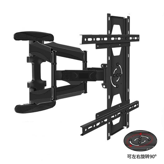 NS-3770XZ 90° Rotation Full-Motion TV Wall Mount – Fits 37" to 70" Screens – Heavy-Duty Cold Rolled Steel